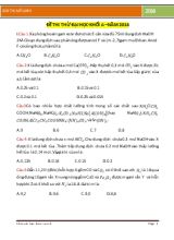 Đề thi thử đại học - Khối a  Năm 2016